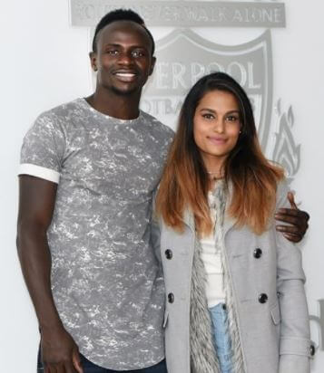 Mane with his rumored girlfriend, Melissa Reddy